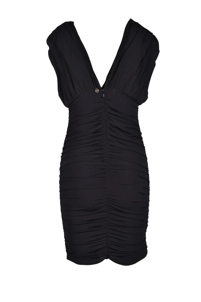 Deep V-Neck Mini Dress