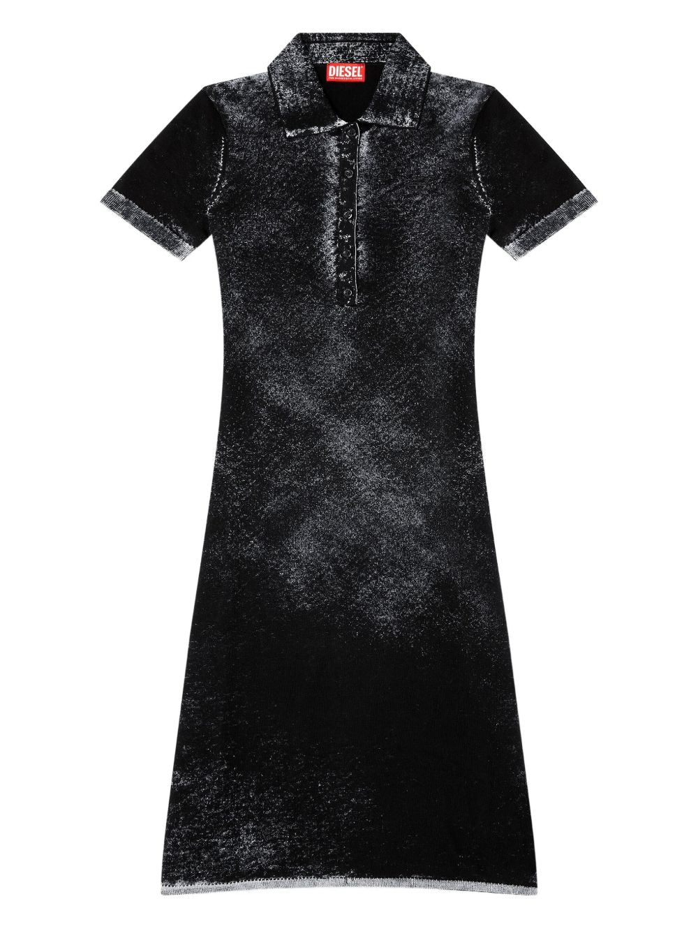 Midi Dress with Button Placket