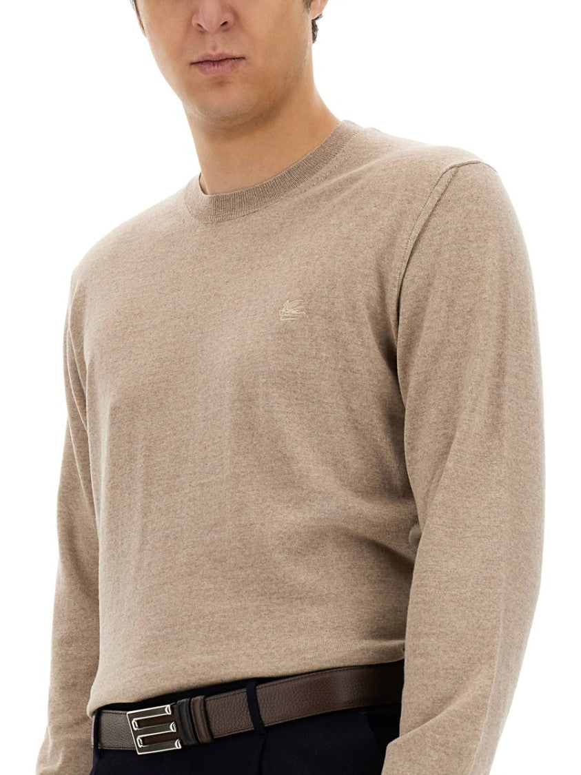 Crew Neck Wool Jersey