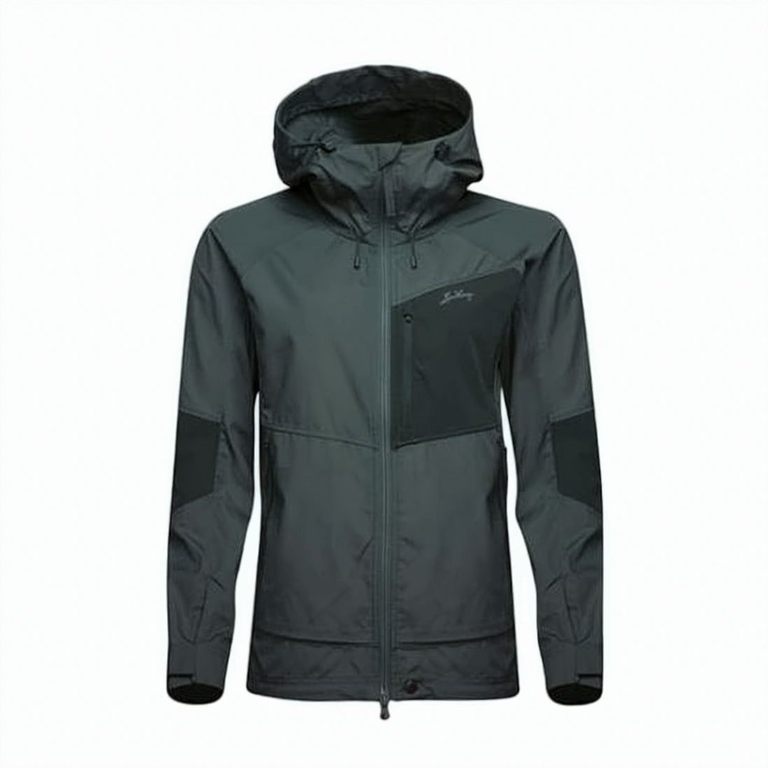 Reinforced Elbow Patch Jacket With Hood