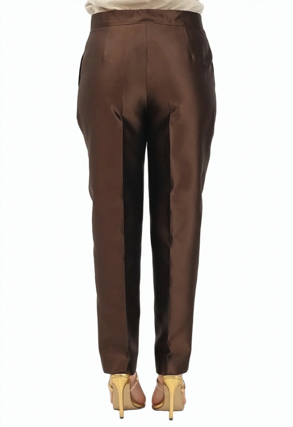 Mstzinco Brown Tailored Trousers