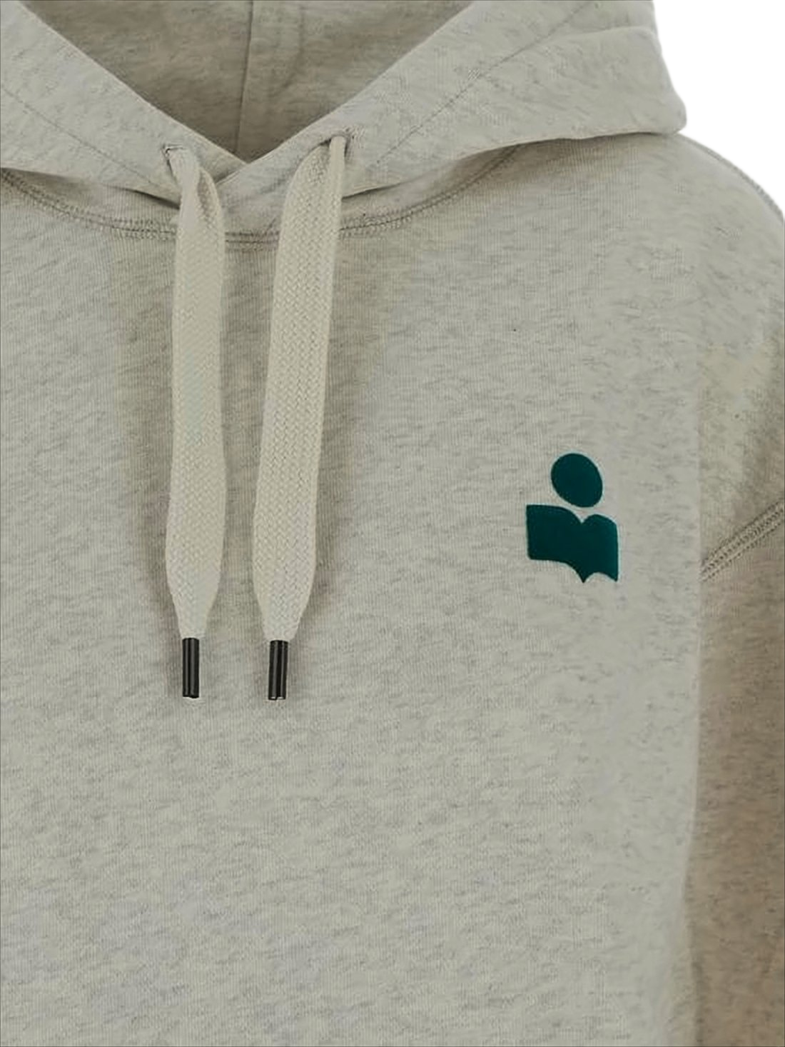 Light Beige Minimalist Hoodie with Kangaroo Pocket