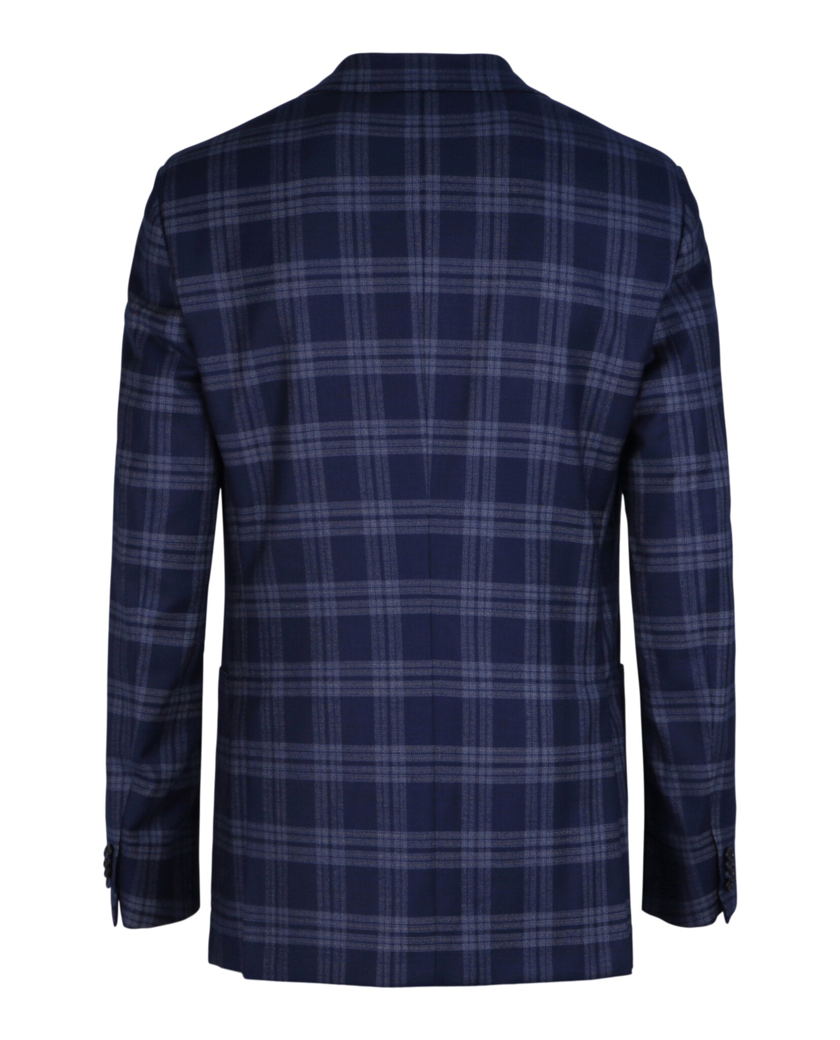 Single-Breasted Plaid Blazer