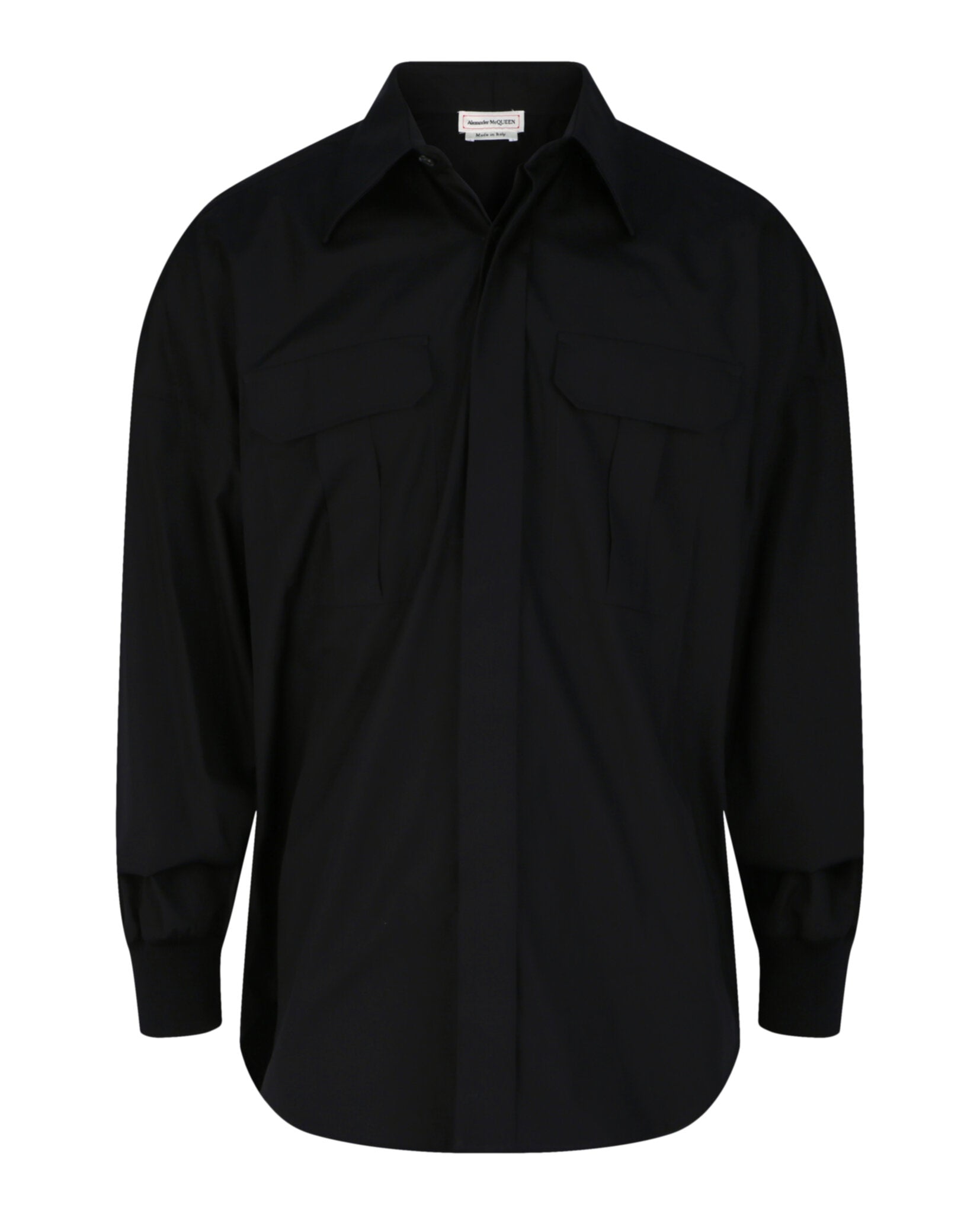 Drop Shoulder Military Shirt