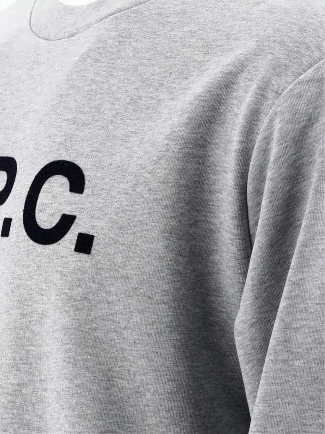 Long-Sleeve Cotton Sweatshirt with Upside-Down Logo