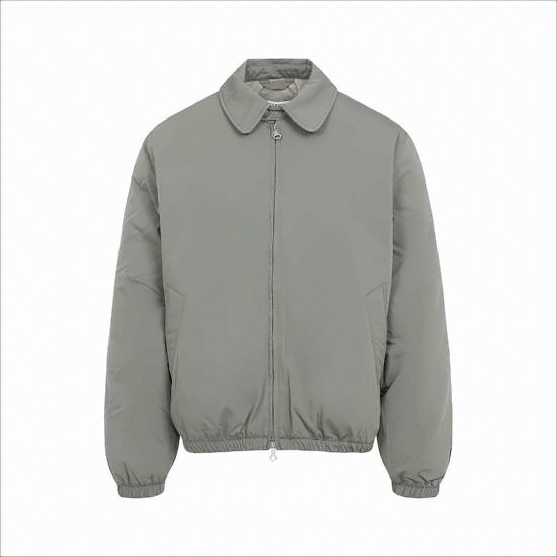 Minimalist Grey Jacket with Front Zipper