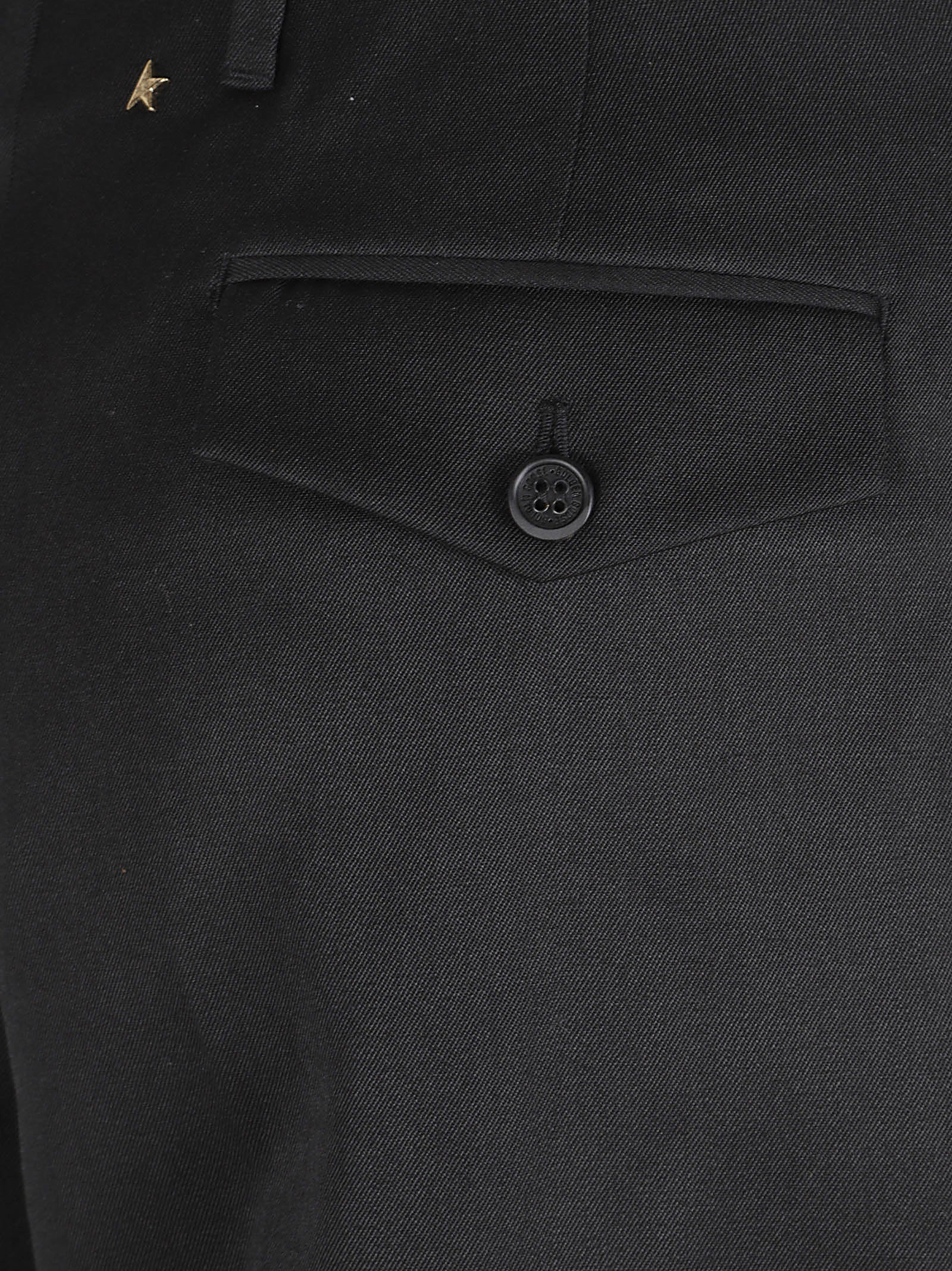 High-Waisted Black Trousers