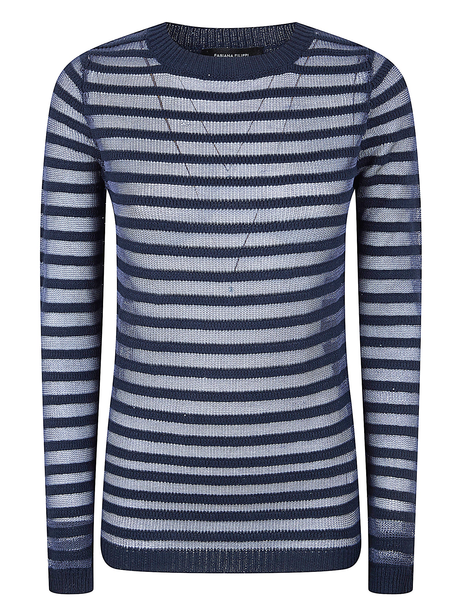 Lightweight Cotton-Linen Sweater with Boat Neckline