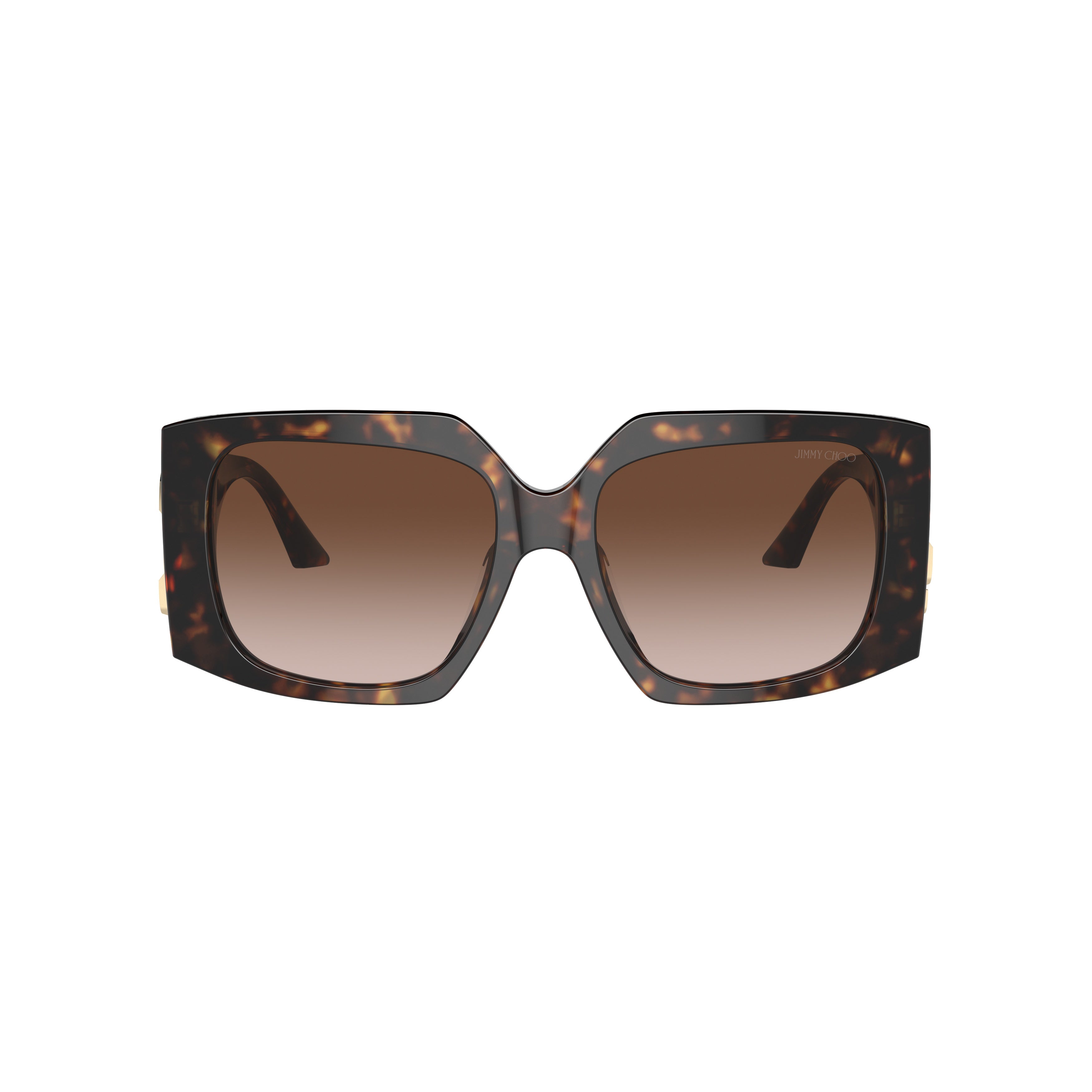 0jc5006u Oversized Square Tortoiseshell Sunglasses
