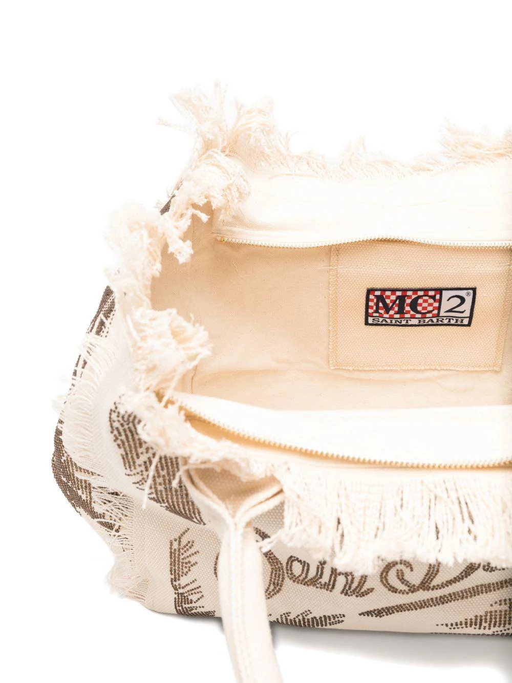 Rectangular Tote Bag with Fringed Edge