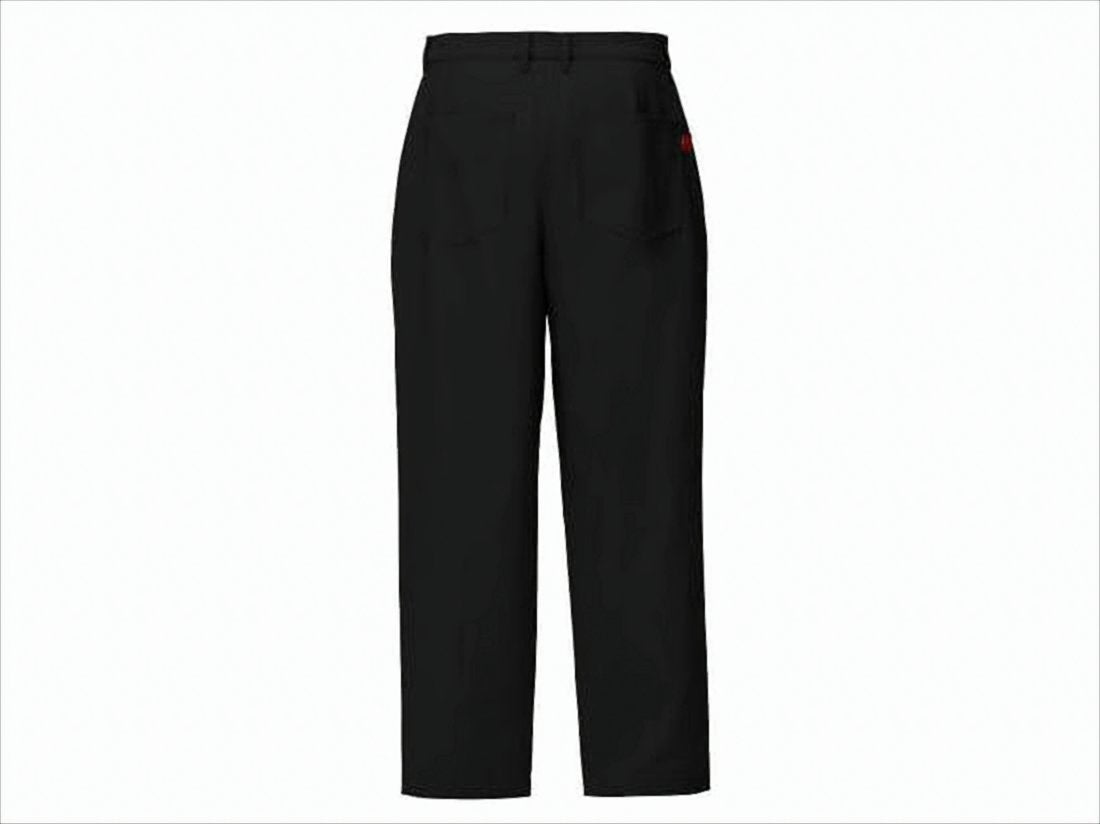 High-Waisted Straight-Leg Pants with Pleated Detailing