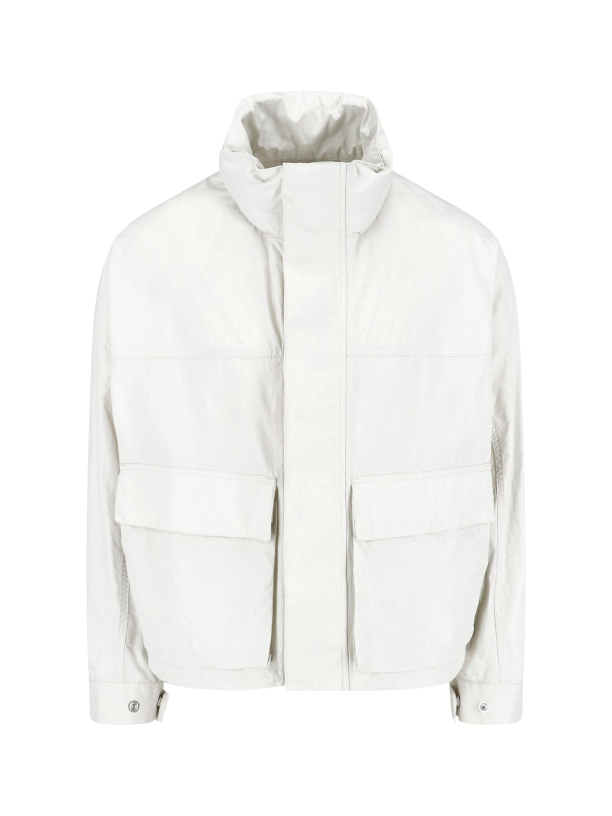 Gray Short Ventile Cotton Parka Jacket