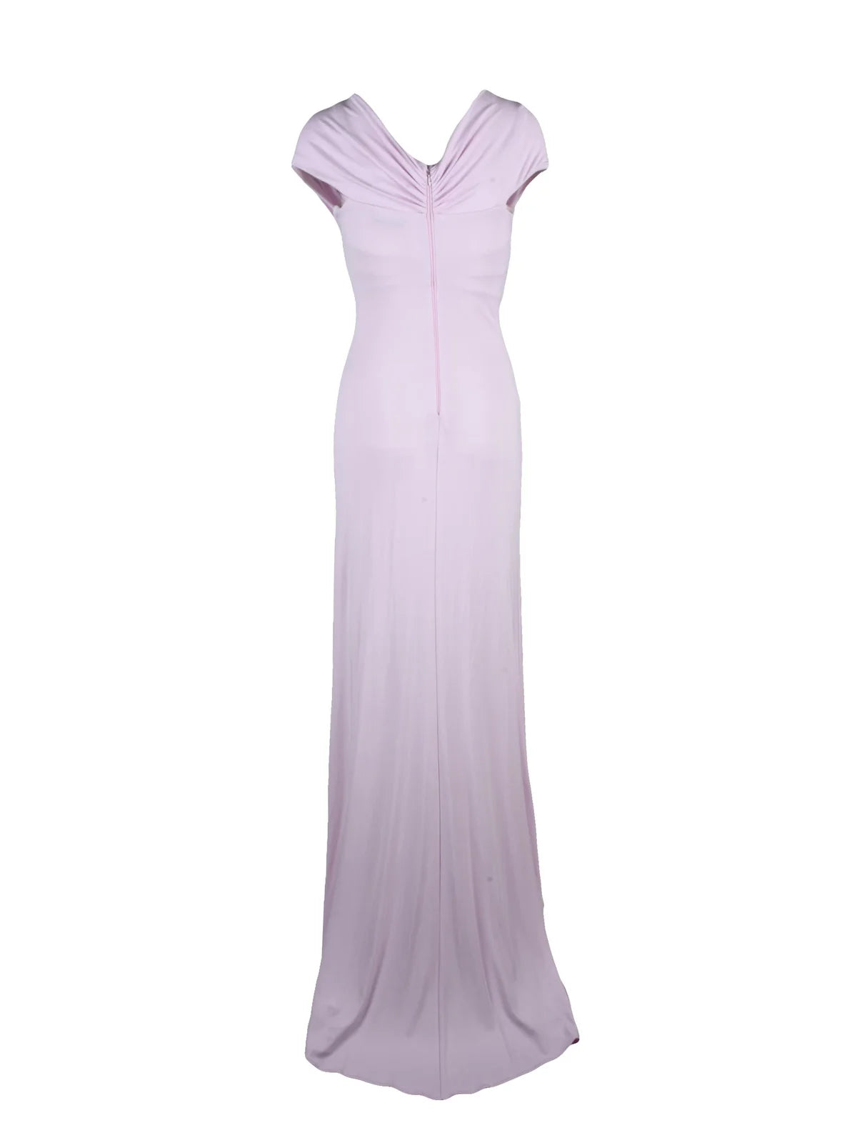 Pink Viscose Elastane Long Lycra Dress