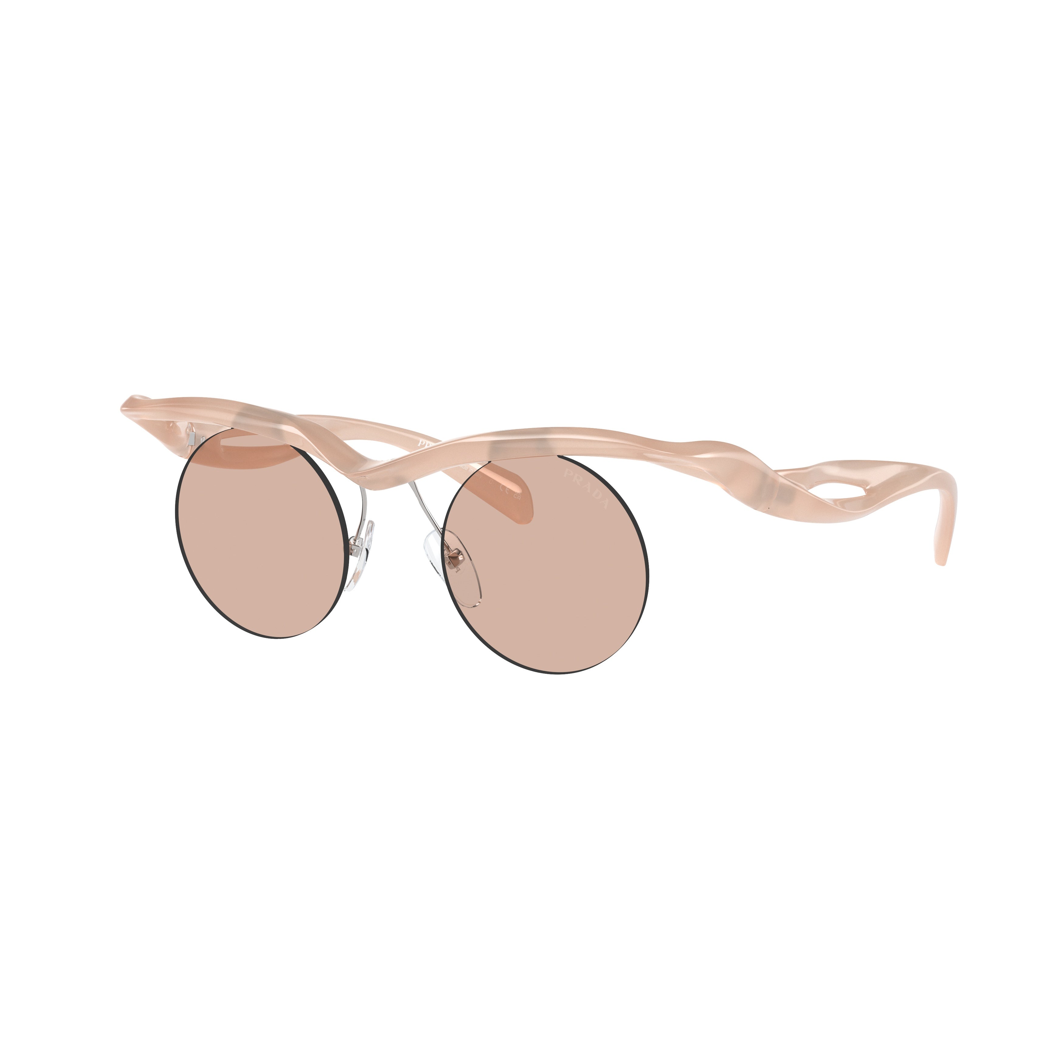 0pr A24s Translucent Wavy Acetate Sunglasses