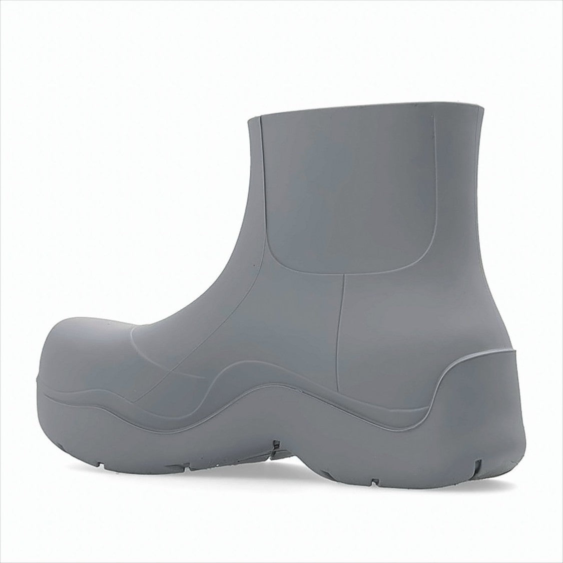 Matte Rubber Ankle Boots