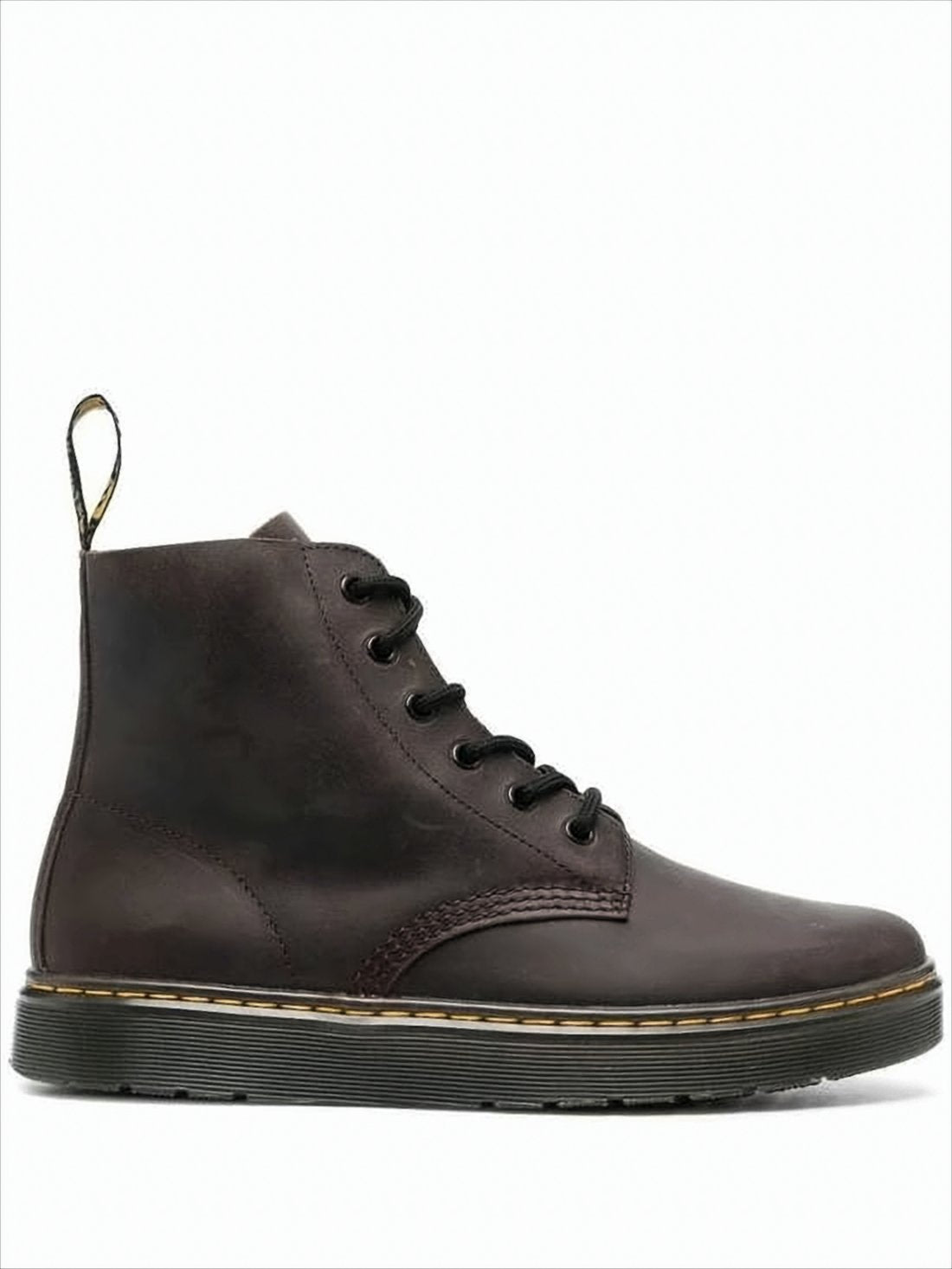 Smooth Leather Ankle Boots with Classic Lace-Up Design