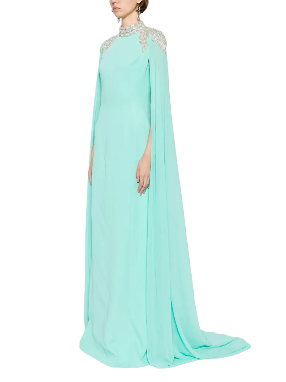 Embellished Crepe Kaftan