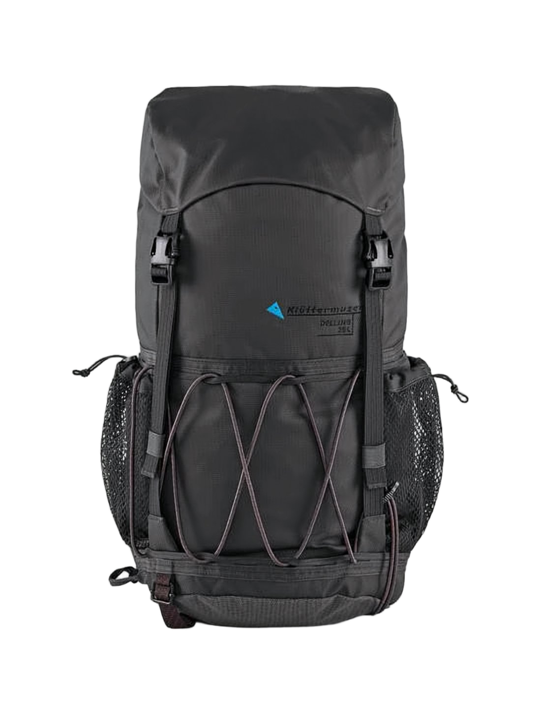 Black Polyamide Functional Backpack with Padded Straps