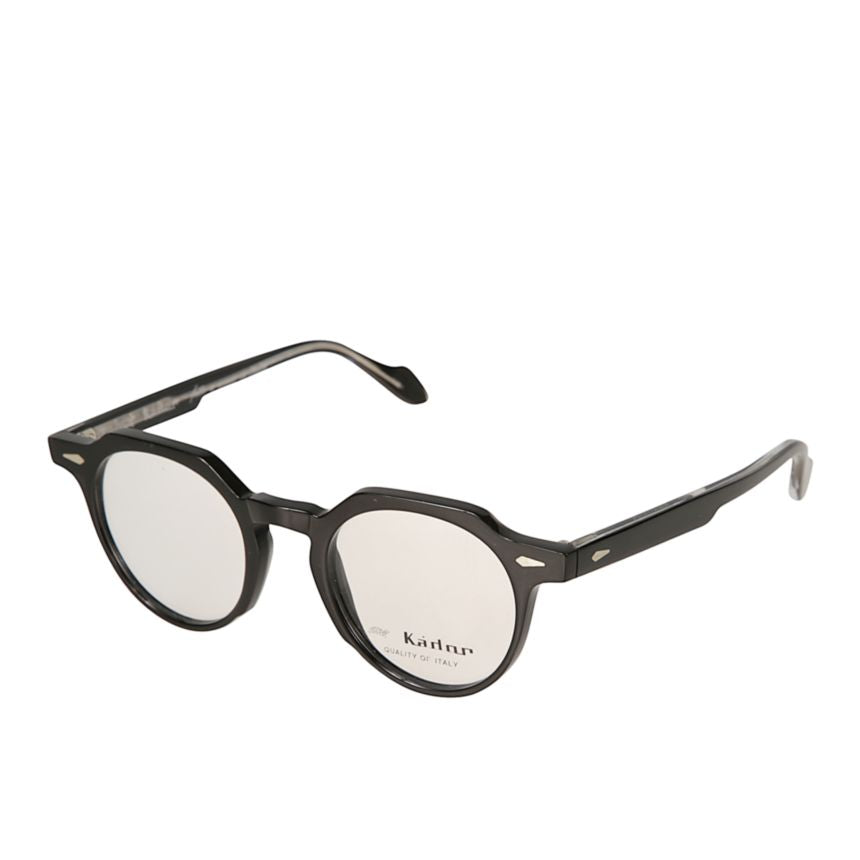 Amadeus Round Frame Eyeglasses with Angular Bridge