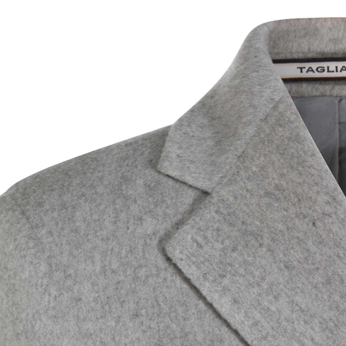 Tailored Grey Coat with Notch Lapel