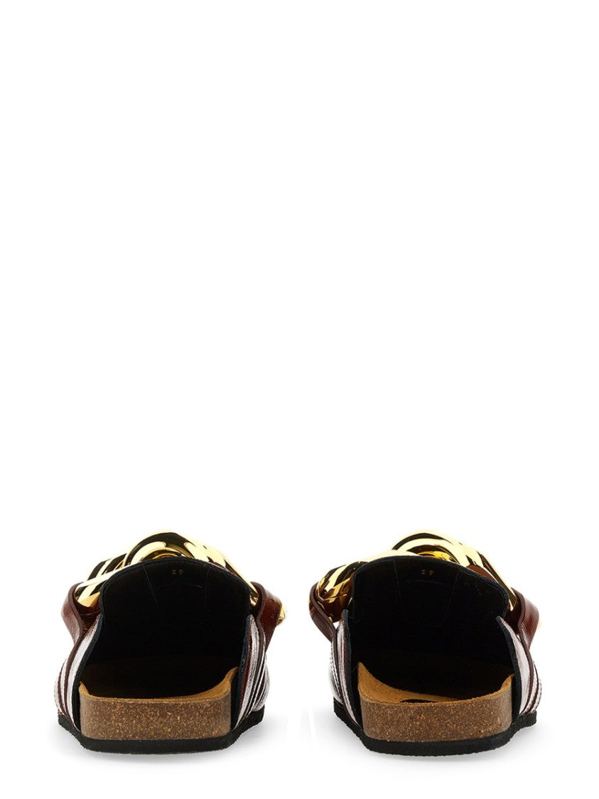 Glossy Leather Mules
