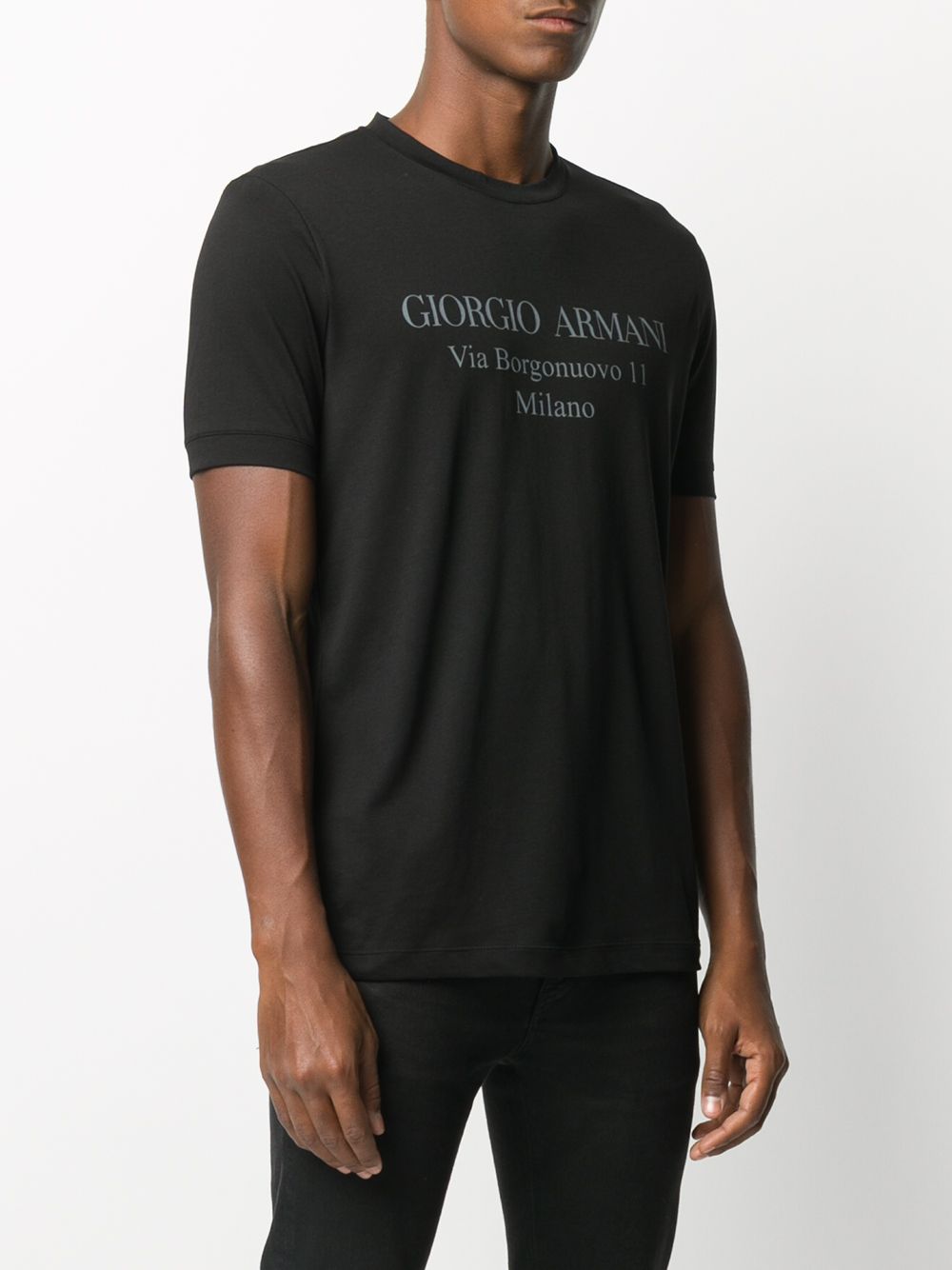 Crew Neck Black T-Shirt