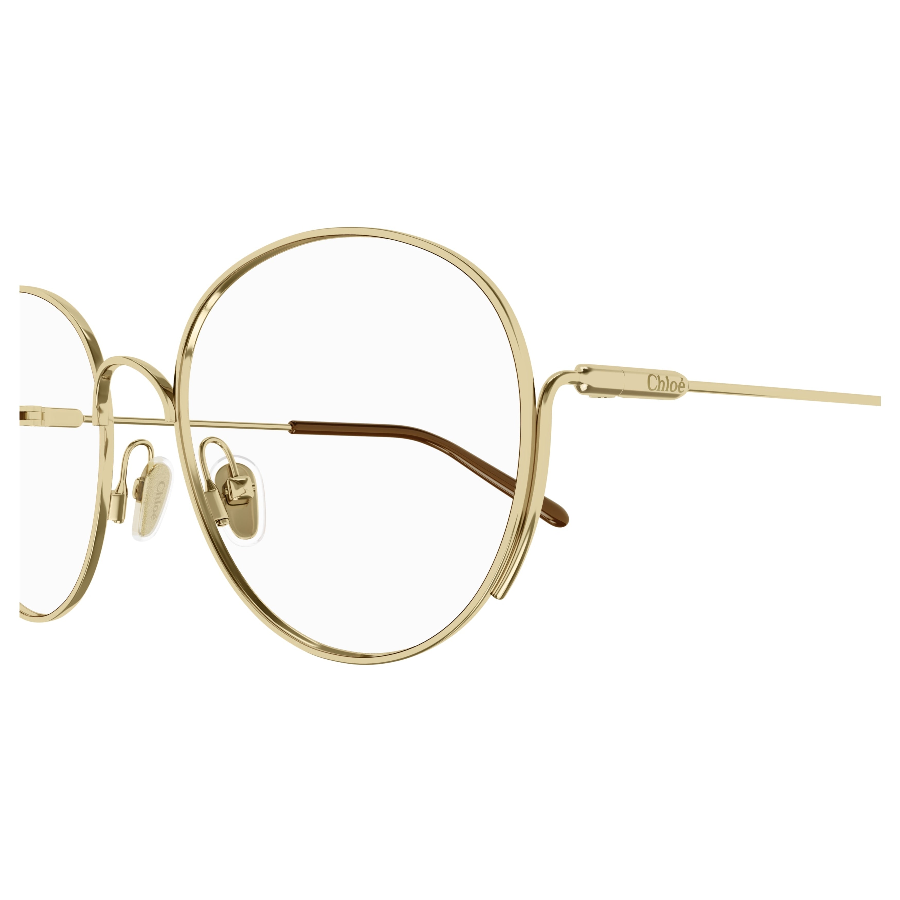 Ch0209o Delicate Gold-tone Metal Frame Eyeglasses