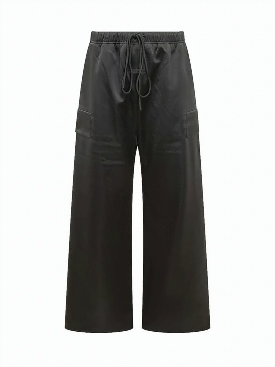 Wide-Leg Cropped Pants with Utilitarian Pockets
