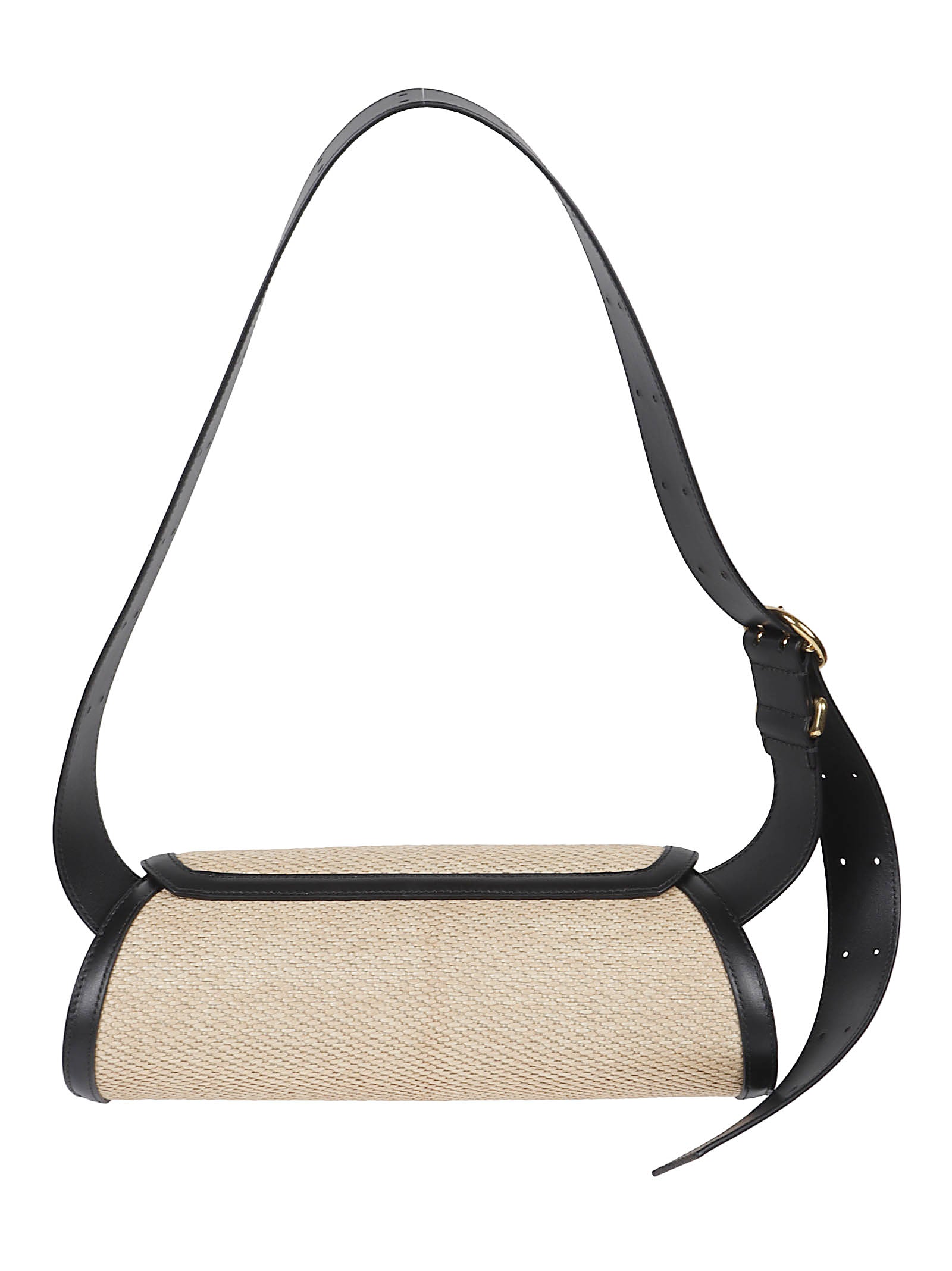Textured Beige Shoulder Bag