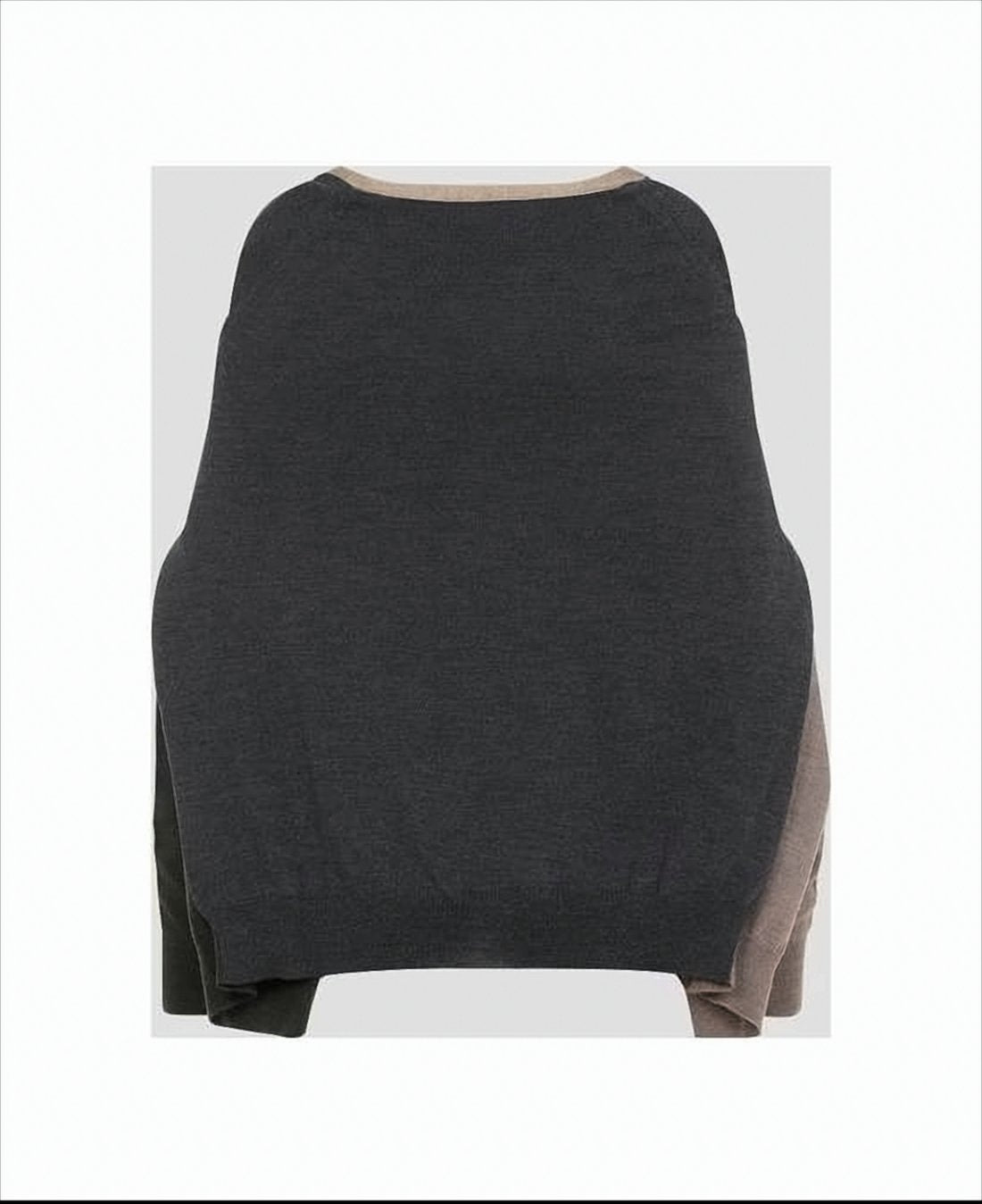 Relaxed Fit Modal Cardigan with Layered Design