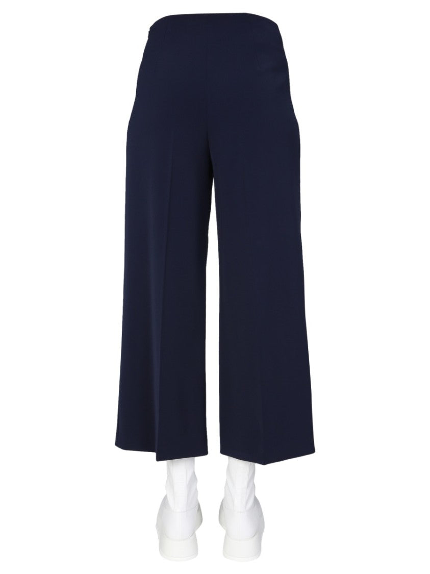 Cropped Wide Leg Trousers