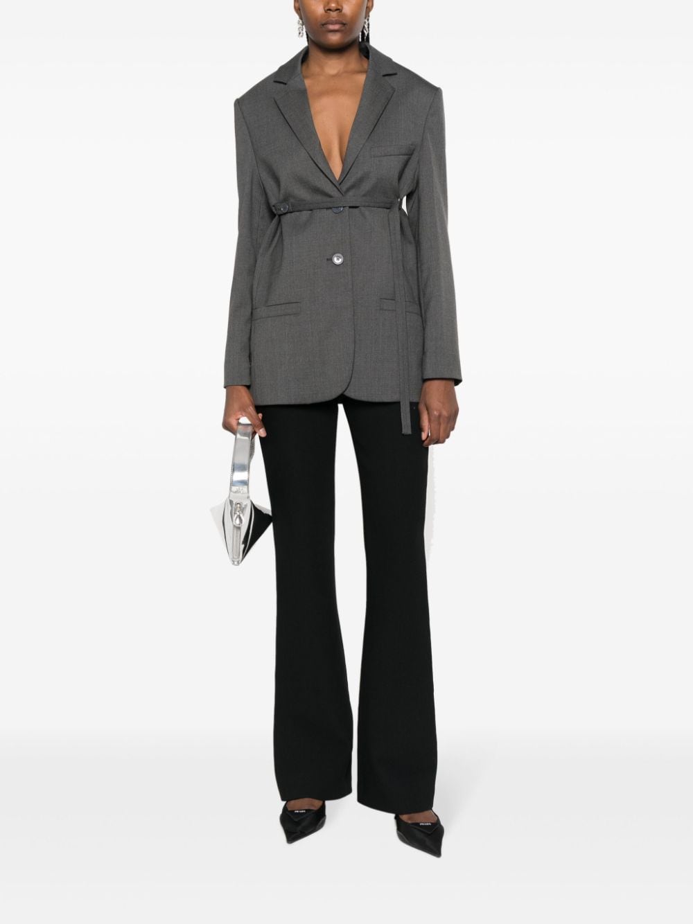 Tailored Belted Blazer