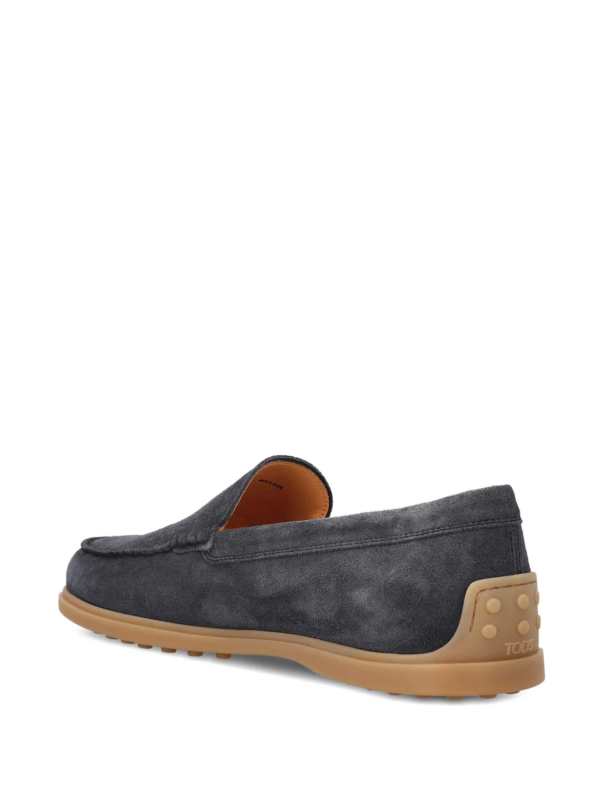 Charcoal Grey Calzature Suede Moccasin Loafers