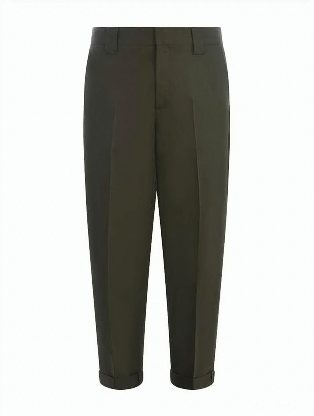 Tailored Straight Pants with Mid-Rise Waist