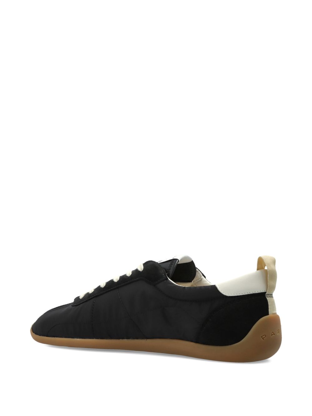 Black Minimalist Low Top Lace Sneakers