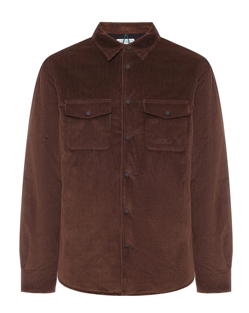 Tailored Long-Sleeve Button-Up Shirt with Flap Pockets