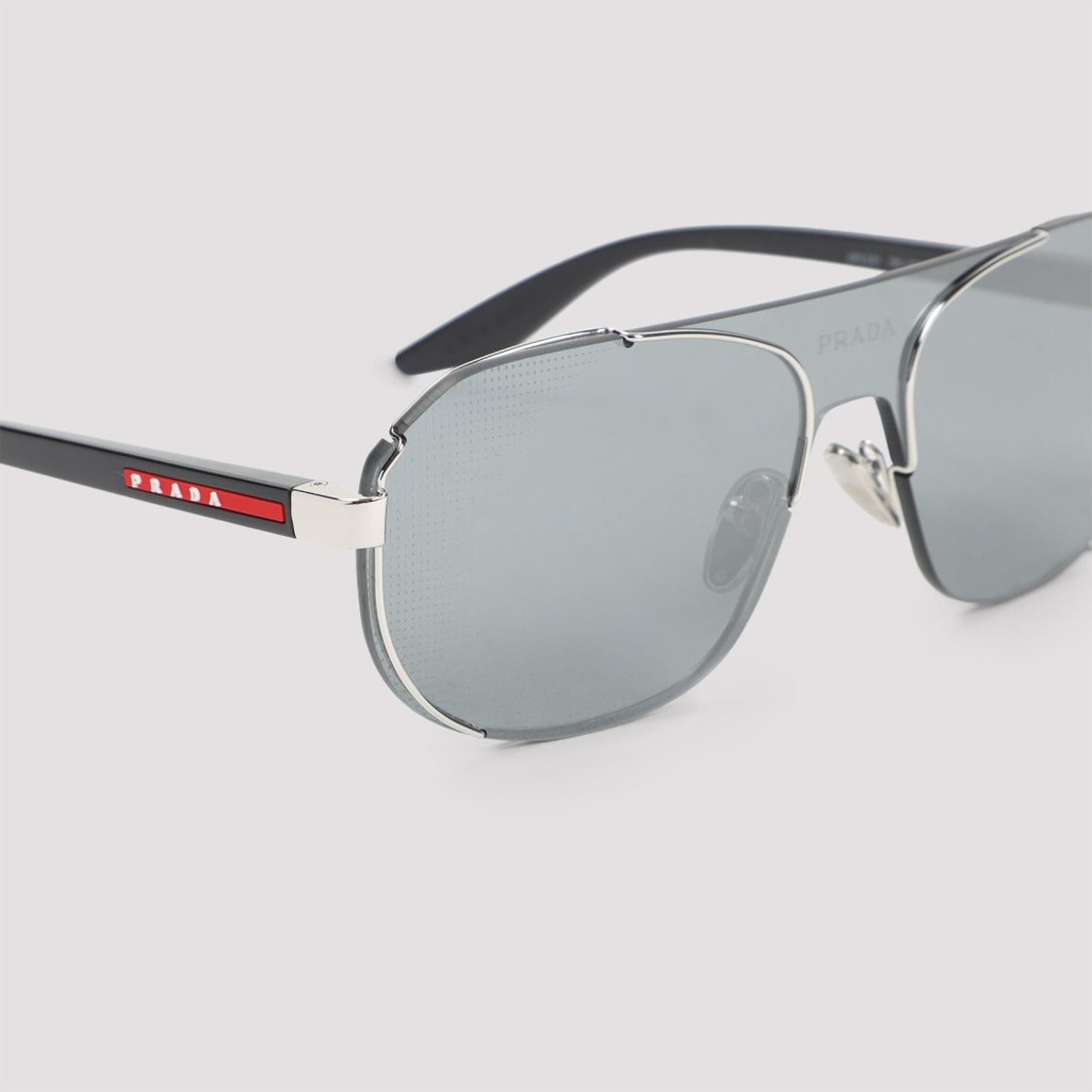 Black Acetate And Metal Sunglasses