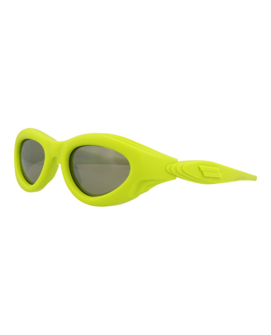 Oval-Frame Injection Sunglasses