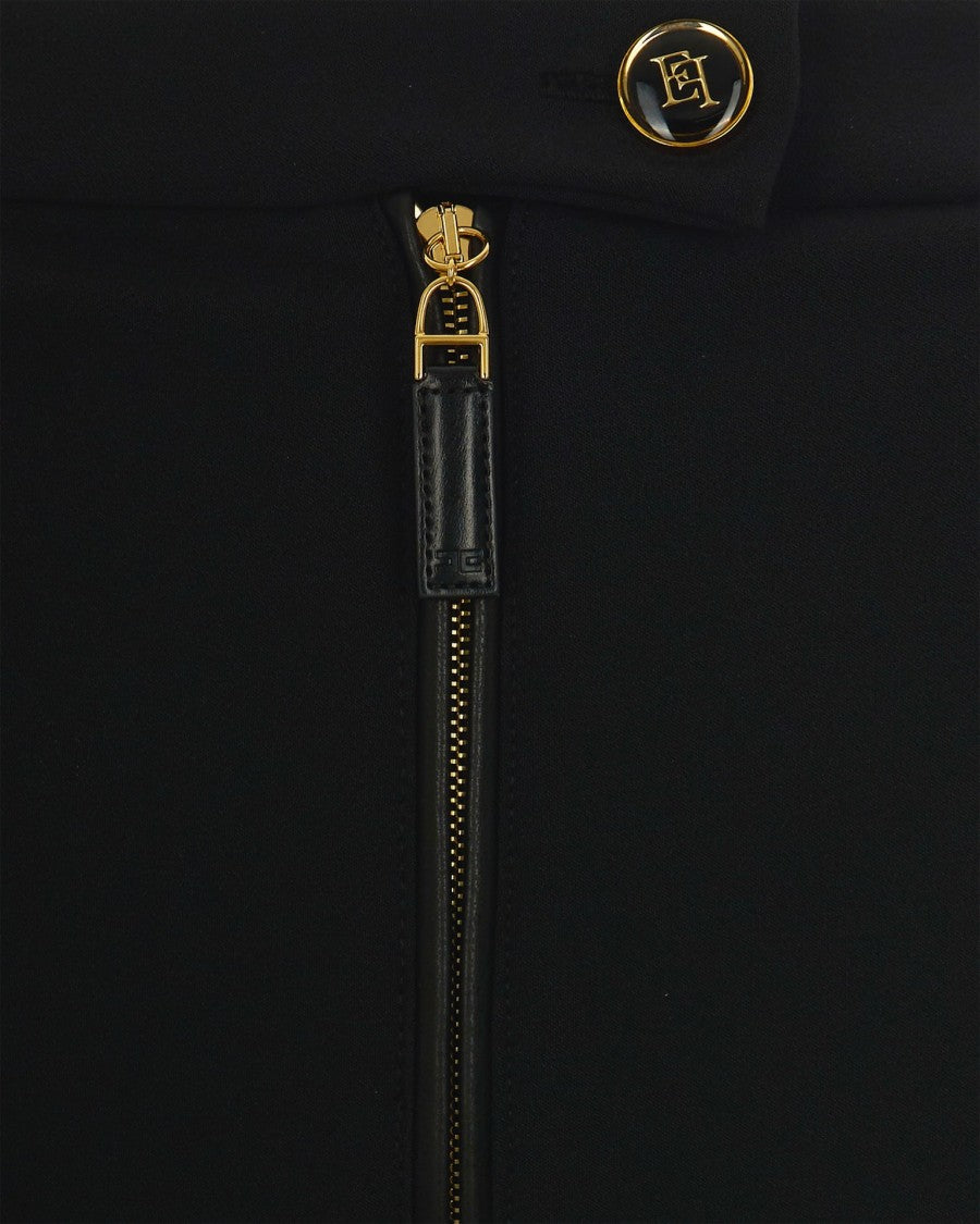 Black Double Crêpe Trousers