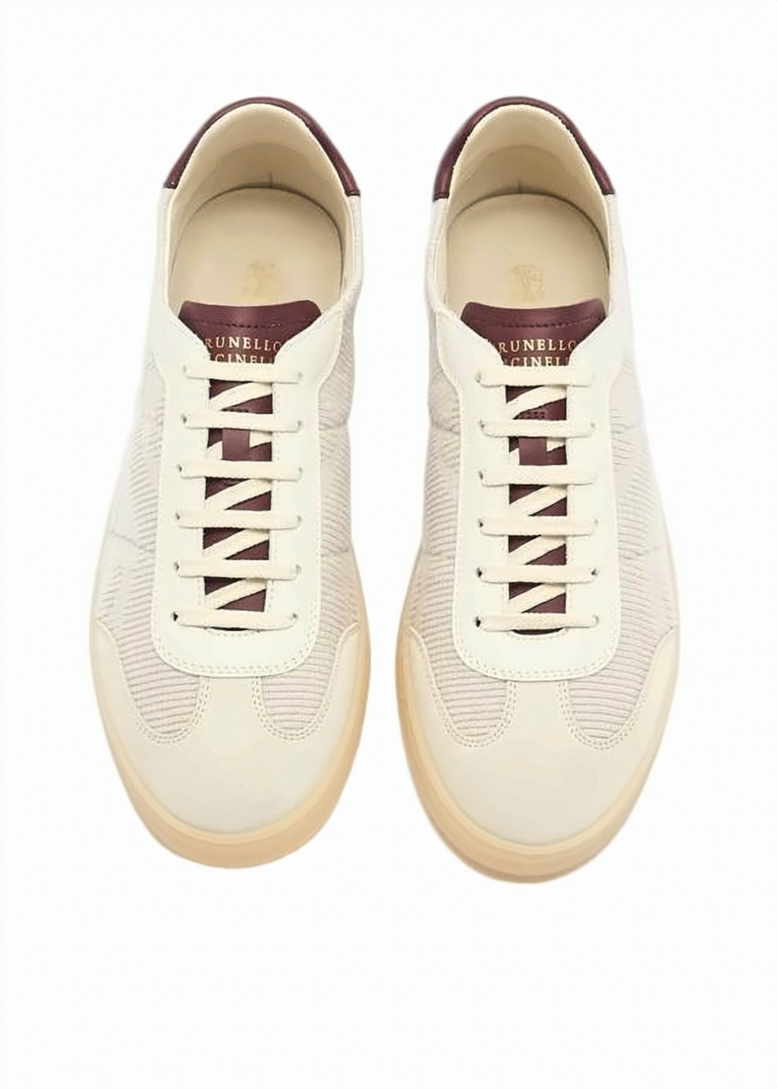 Textured Low-Profile Sneakers with Suede
