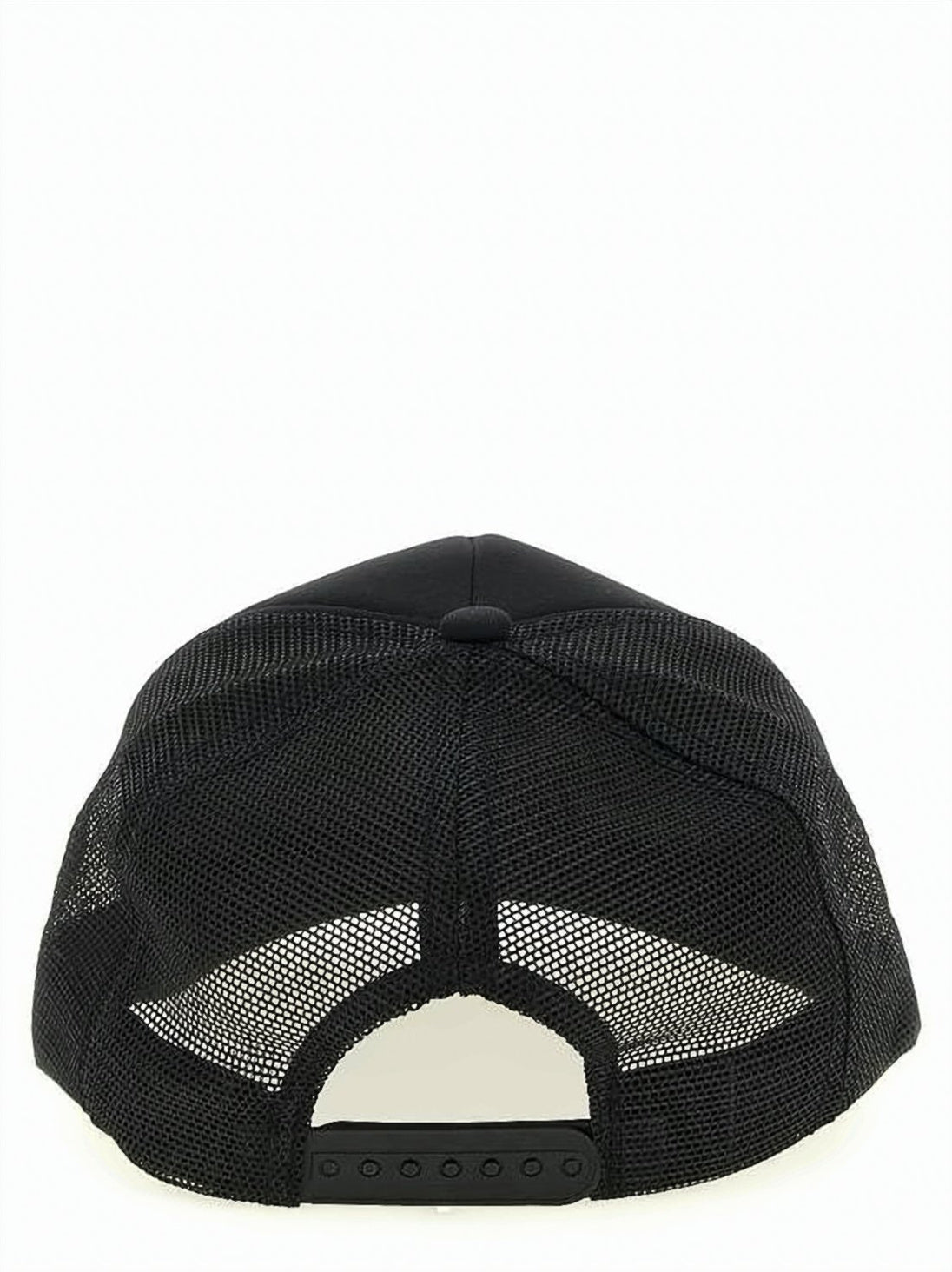 Structured Black Mesh Trucker Cap