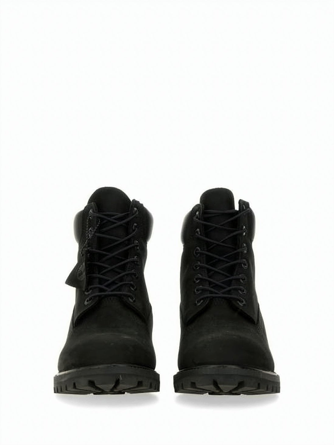 Durable Black Ankle Boots with Padded Collar and Rugged Sole