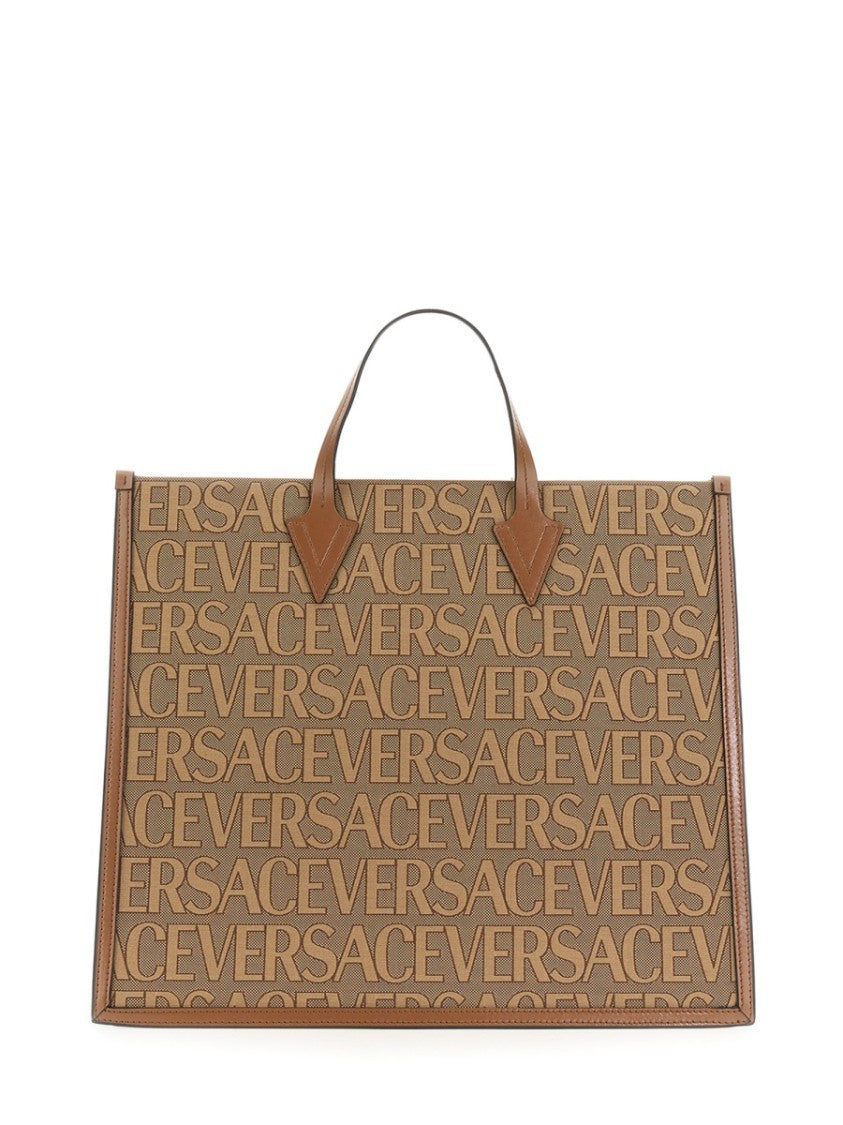 Shopper Bag With Allover Logo