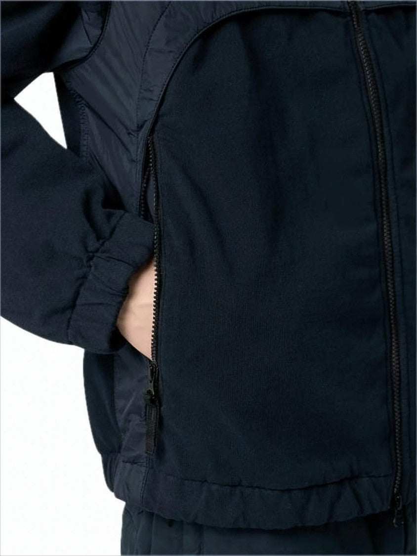 Hooded Color-Blocked Jacket with Zippered Pockets