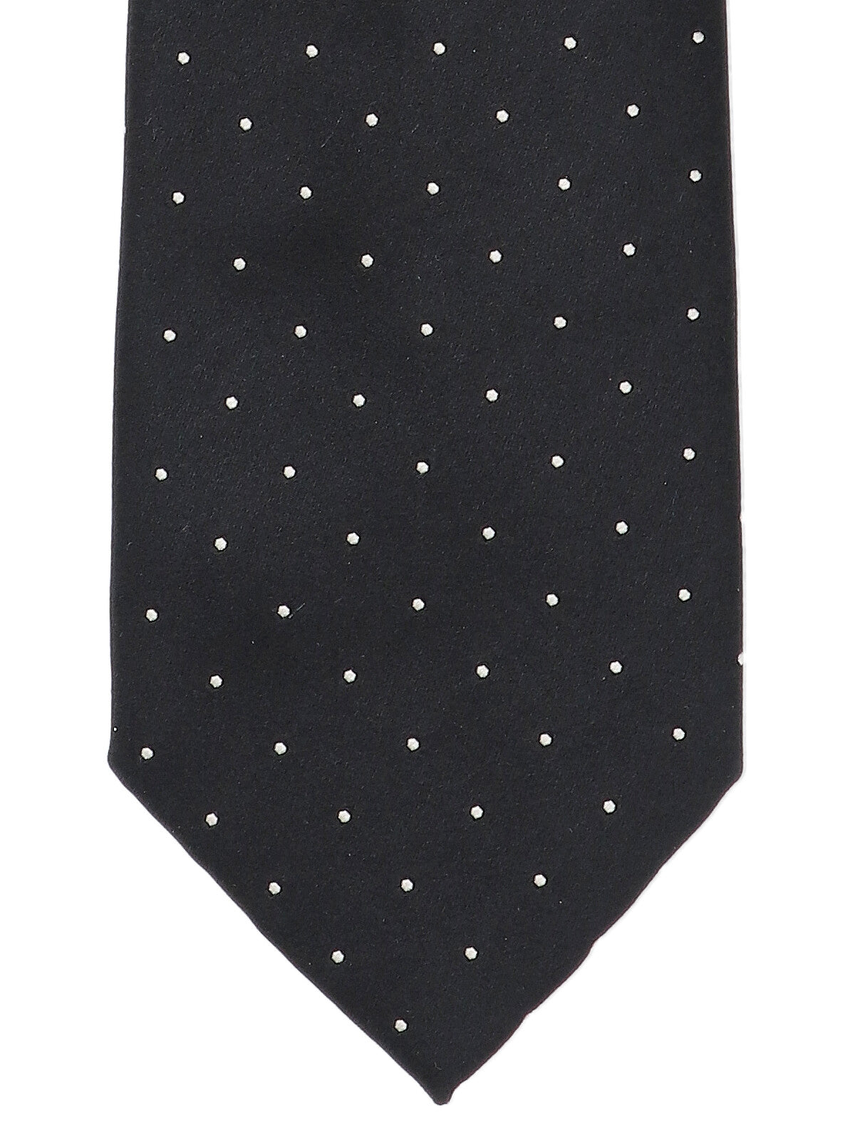 Polka Dot Tie, In Black Mulberry Silk