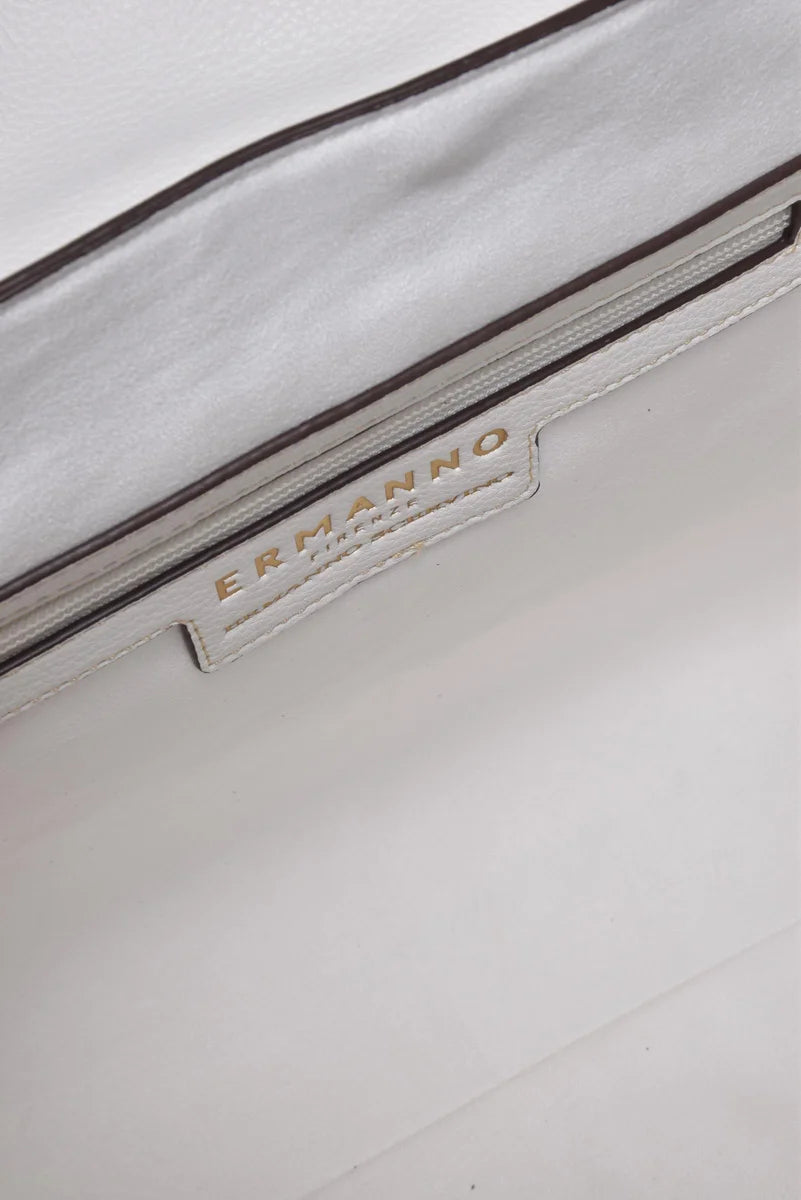 Flap Treasure Handbag - White