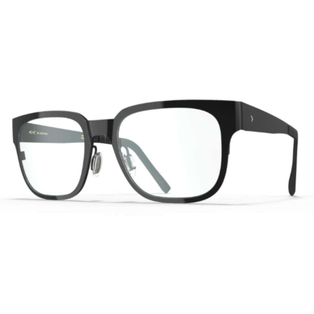Bf1052 Nantucket Thin Rectangular Black Eyeglasses with Beta Titanium Alloy Frame