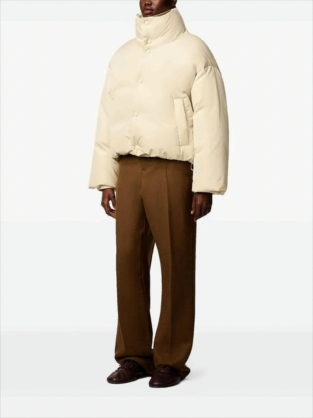 Cropped Oversized Puffer Jacket