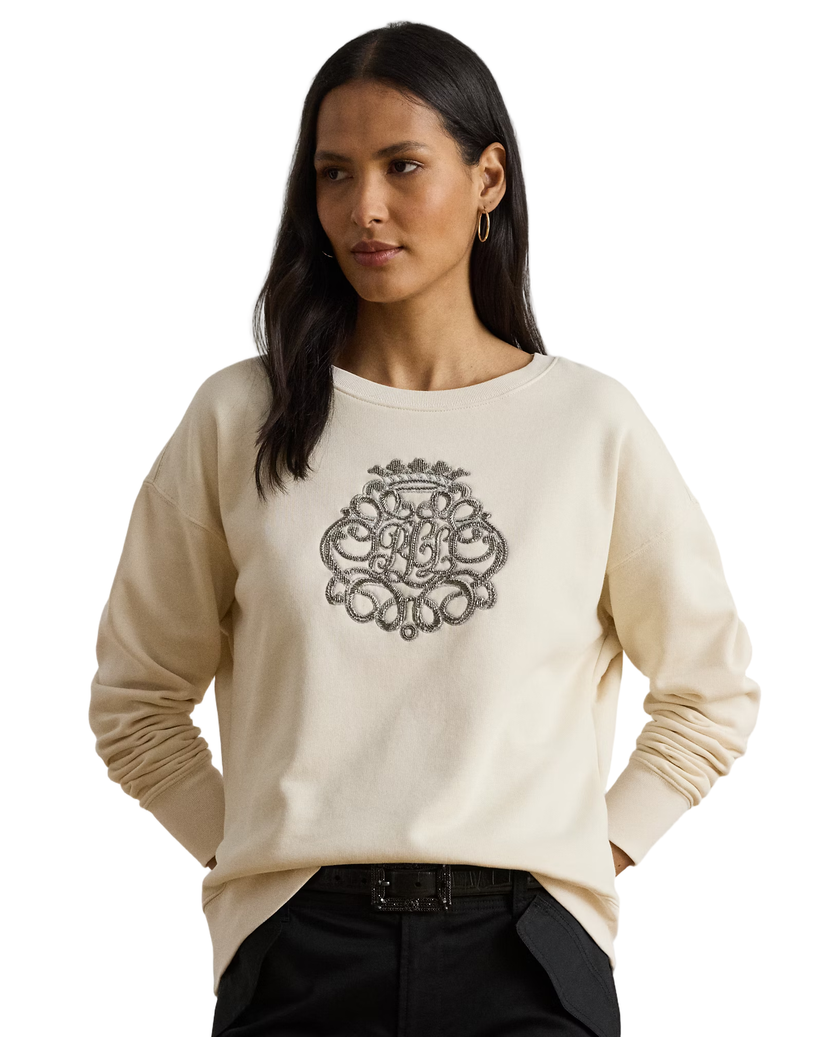 Kappy Long Sleeve Sweatshirt In Mascarpone Cream