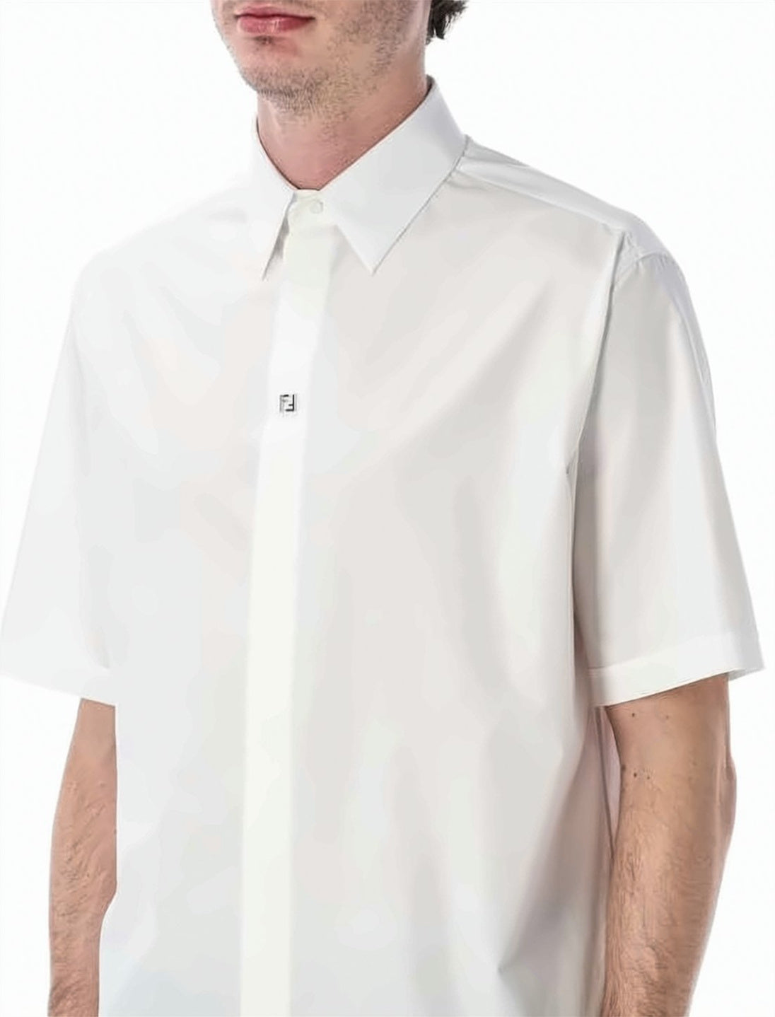 Short-Sleeved Cotton Shirt